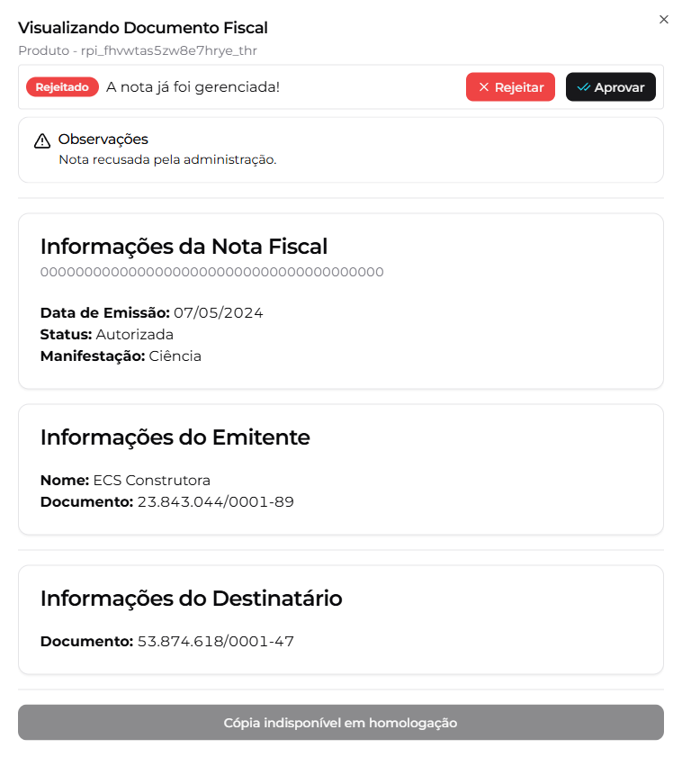 Matriz de Aprovação